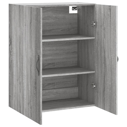 Mobile a Parete Grigio Sonoma 69,5x34x90 cm Legno Multistrato