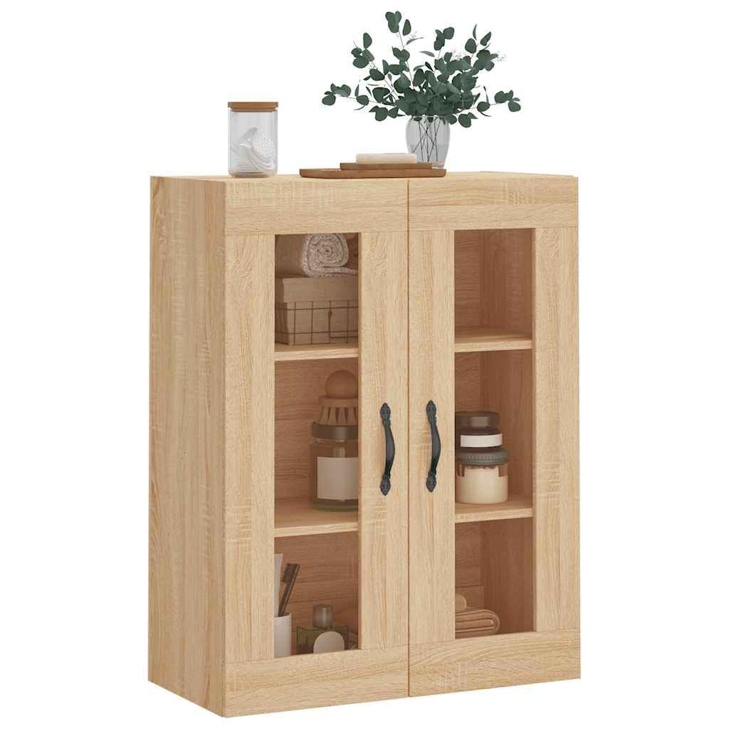 Mobile a Parete Rovere Sonoma 69,5x34x90 cm Legno Multistrato