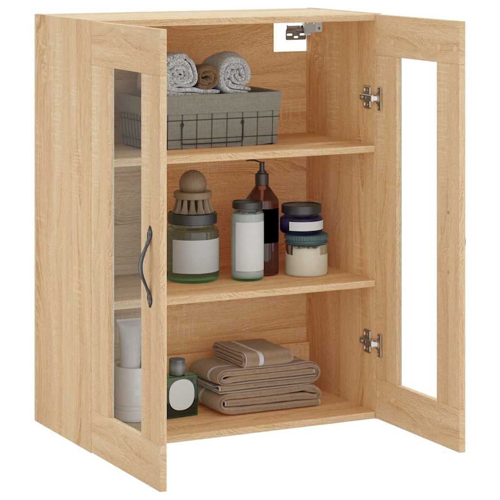 Mobile a Parete Rovere Sonoma 69,5x34x90 cm Legno Multistrato | homemem39