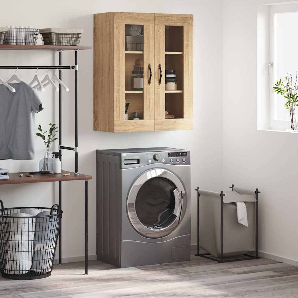 Mobile a Parete Rovere Sonoma 69,5x34x90 cm Legno Multistrato | homemem39