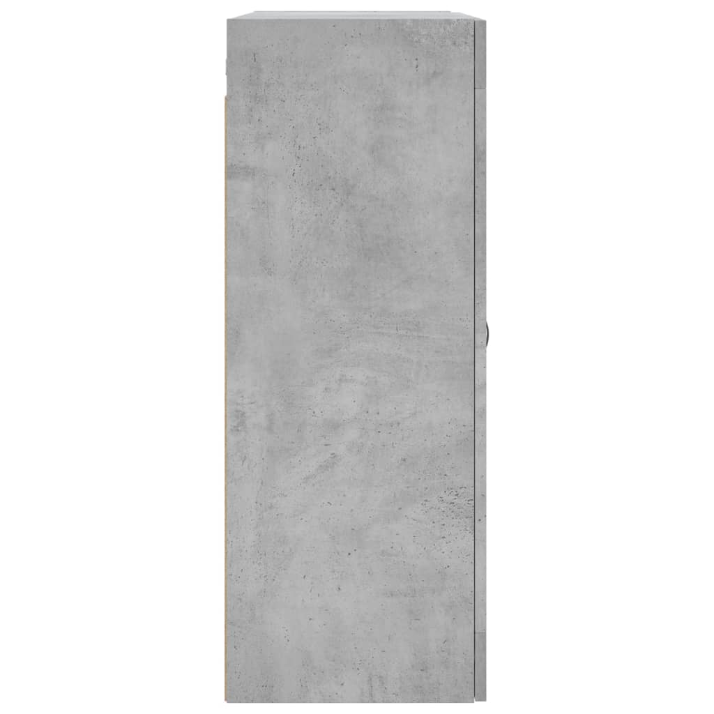 Mobile a Parete Grigio Cemento 69,5x34x90 cm Legno Multistrato - homemem39