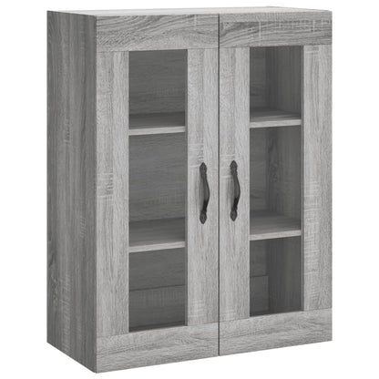 Mobile a Parete Grigio Sonoma 69,5x34x90 cm Legno Multistrato - homemem39
