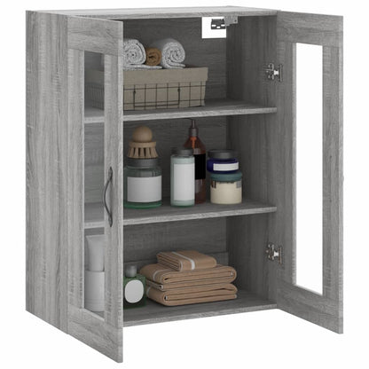 Mobile a Parete Grigio Sonoma 69,5x34x90 cm Legno Multistrato - homemem39