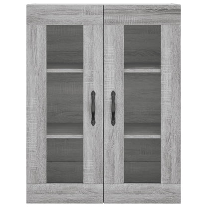 Mobile a Parete Grigio Sonoma 69,5x34x90 cm Legno Multistrato - homemem39