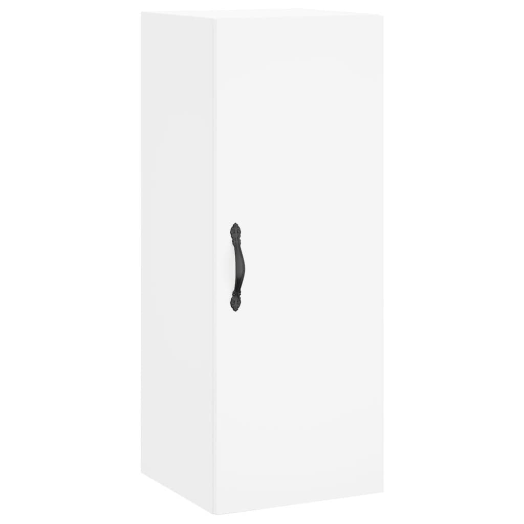 Mobile a Parete Bianco 34,5x34x90 cm in Legno Multistrato - homemem39