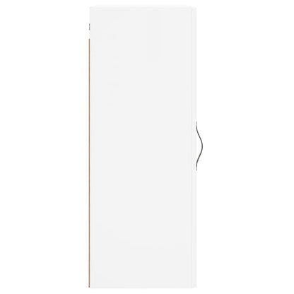 Mobile a Parete Bianco 34,5x34x90 cm in Legno Multistrato
