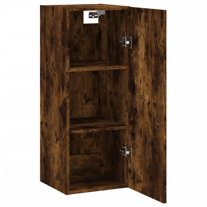 Mobile a Parete Rovere Fumo 34,5x34x90 cm in Legno Multistrato - homemem39
