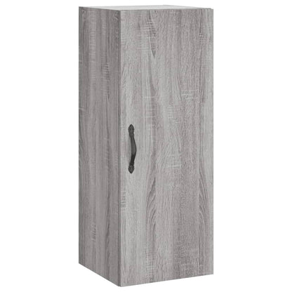 Mobile a Parete Grigio Sonoma 34,5x34x90 cm Legno Multistrato - homemem39