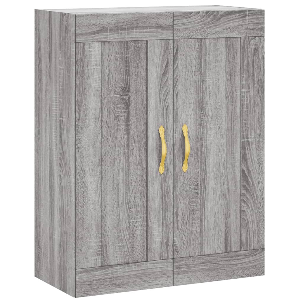 Mobile a Parete Grigio Sonoma 69,5x34x90 cm Legno Multistrato - homemem39