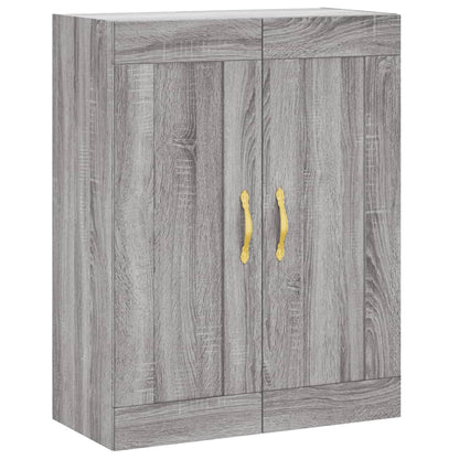 Mobile a Parete Grigio Sonoma 69,5x34x90 cm Legno Multistrato - homemem39