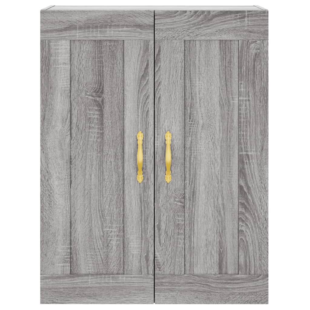 Mobile a Parete Grigio Sonoma 69,5x34x90 cm Legno Multistrato - homemem39