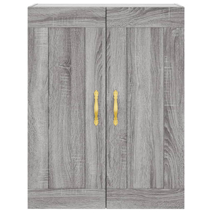 Mobile a Parete Grigio Sonoma 69,5x34x90 cm Legno Multistrato - homemem39