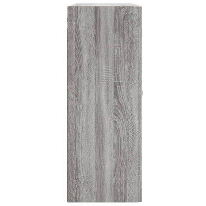 Mobile a Parete Grigio Sonoma 69,5x34x90 cm Legno Multistrato - homemem39