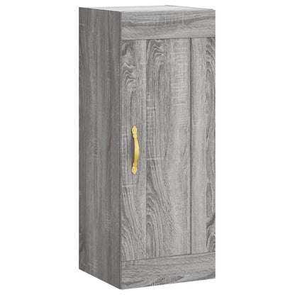 Mobile a Parete Grigio Sonoma 34,5x34x90 cm Legno Multistrato - homemem39