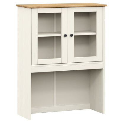 Credenza VIGO Bianca 80x40x176 cm in Legno Massello di Pino