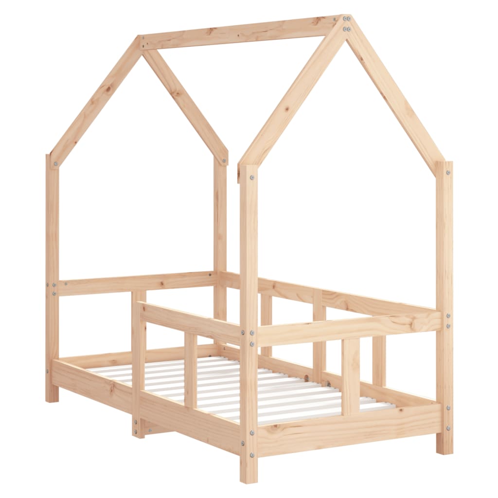 Giroletto per Bambini 70x140 cm in Legno Massello di Pino | homemem39