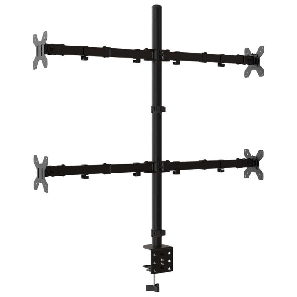 Supporto per Monitor in Acciaio Nero VESA 75/100 mm