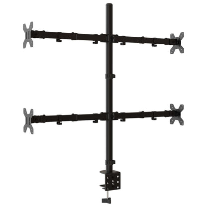 Supporto per Monitor in Acciaio Nero VESA 75/100 mm