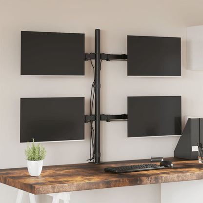 Supporto per Monitor in Acciaio Nero VESA 75/100 mm - homemem39