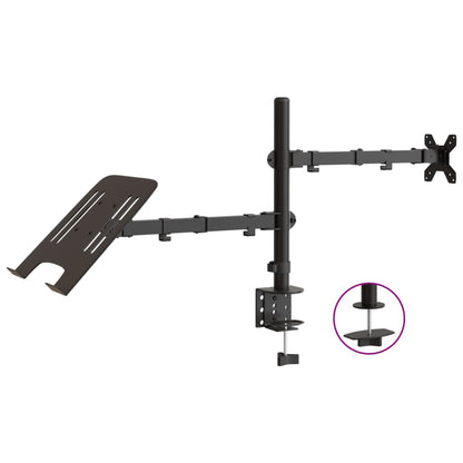 Supporto per Monitor in Acciaio Nero VESA 75/100 mm | homemem39