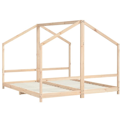 Giroletto per Bambini 2x(90x200) cm in Legno Massello di Pino - homemem39