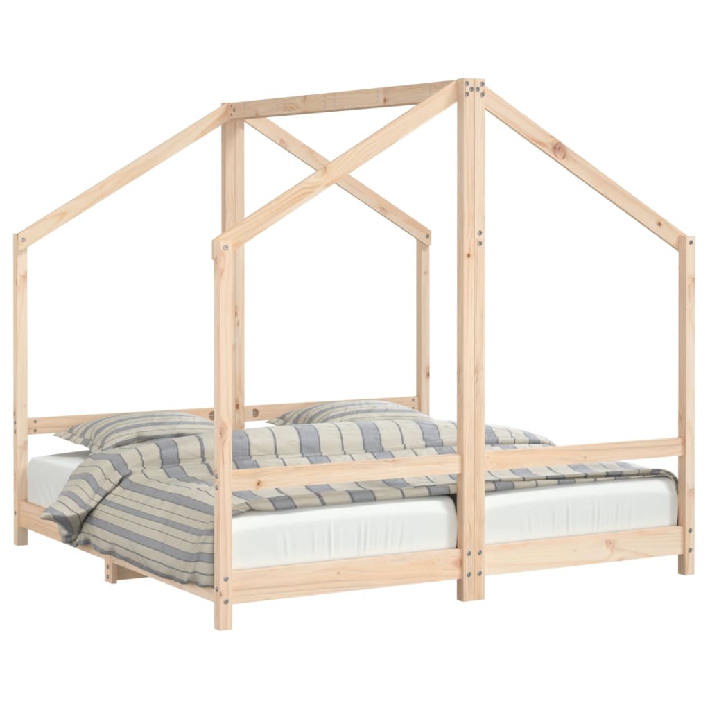 Giroletto per Bambini 2x(80x160) cm in Legno Massello di Pino | homemem39