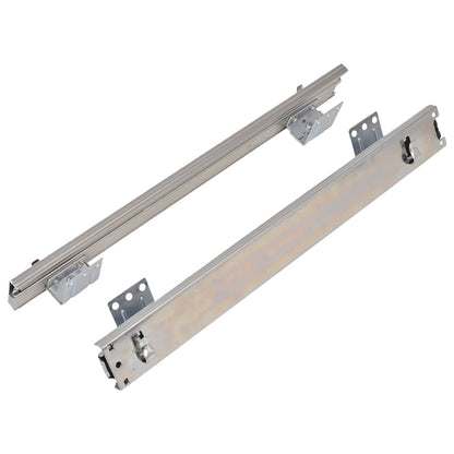 Cestelli in Filo Metallico Estraibili 2 pz Argento 45 cm - homemem39