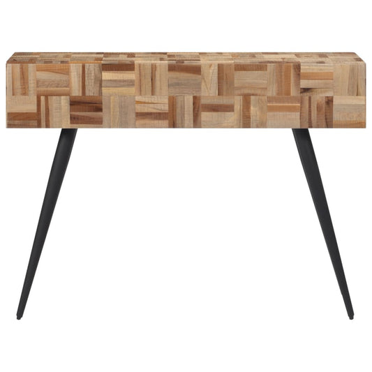 Tavolino Consolle 110x34x80 cm Teak Massello di Recupero - homemem39