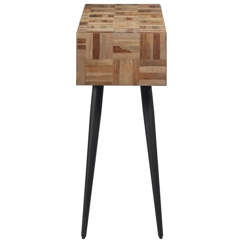 Tavolino Consolle 110x34x80 cm Teak Massello di Recupero - homemem39