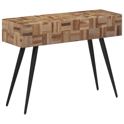 Tavolino Consolle 110x34x80 cm Teak Massello di Recupero - homemem39