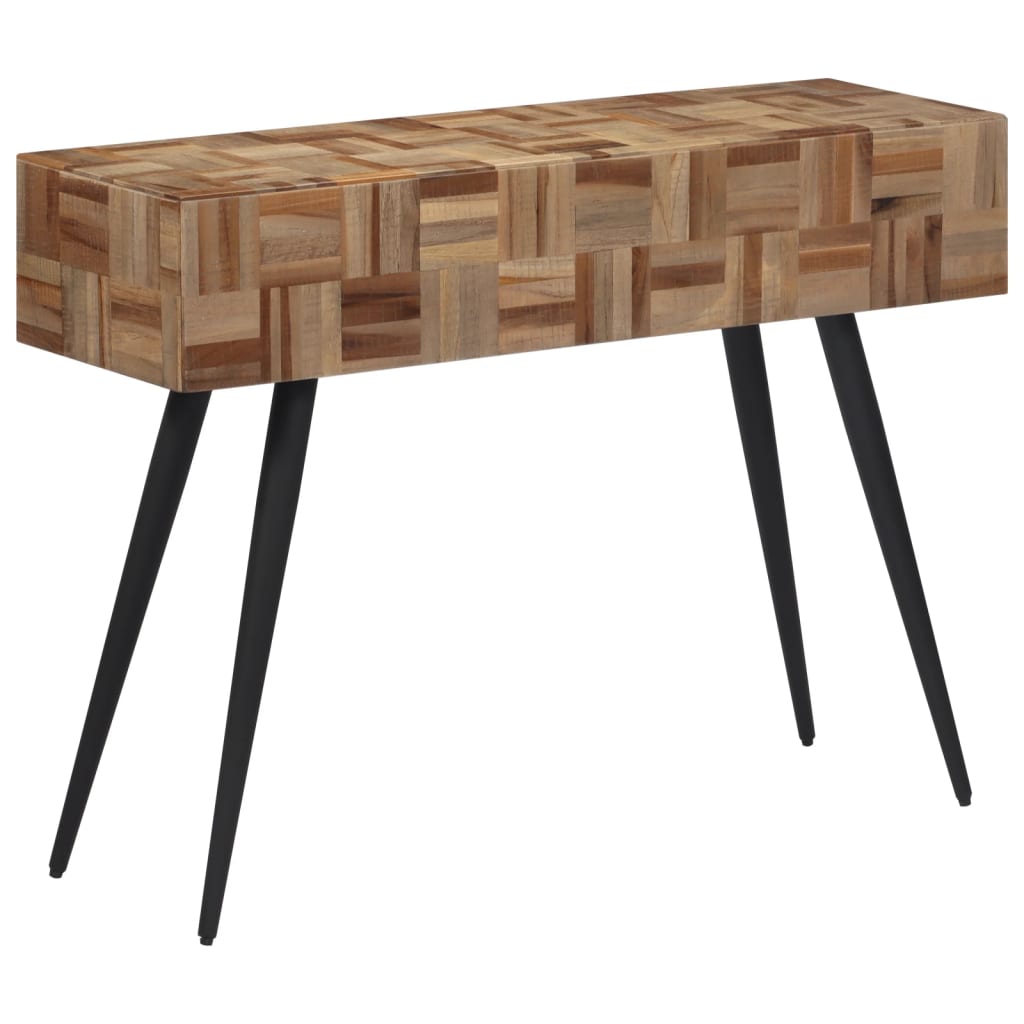 Tavolino Consolle 110x34x80 cm Teak Massello di Recupero | homemem39