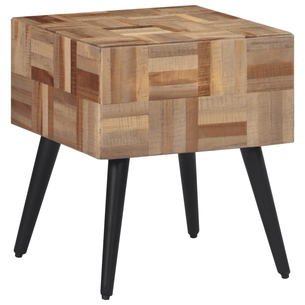Tavolino 40x40x45 cm Teak Massello di Recupero - homemem39