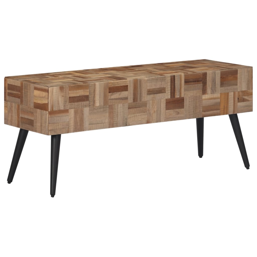 Panca 110x35x45 cm in Teak Massello di Recupero - homemem39