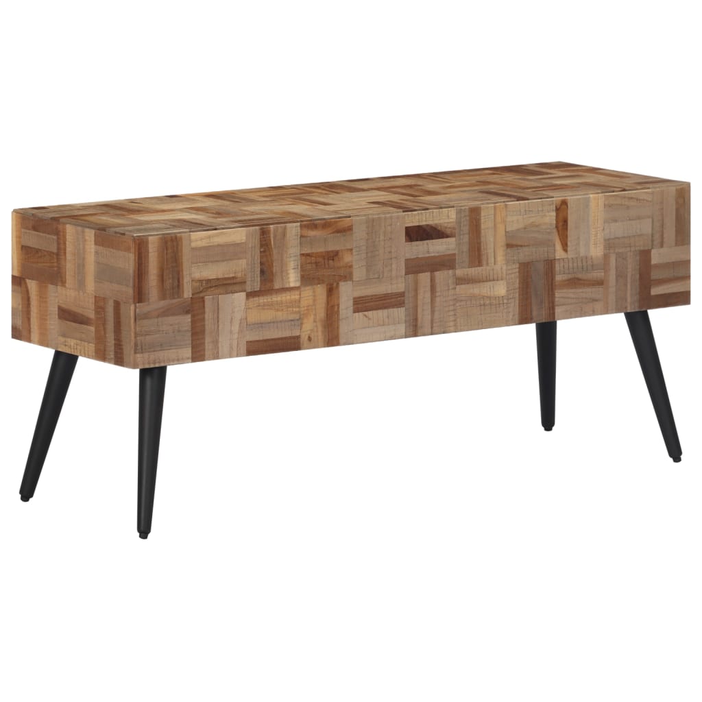 Panca 110x35x45 cm in Teak Massello di Recupero - homemem39