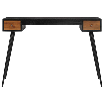 Scrivania 117x56,5x75 cm in Teak Massello di Recupero