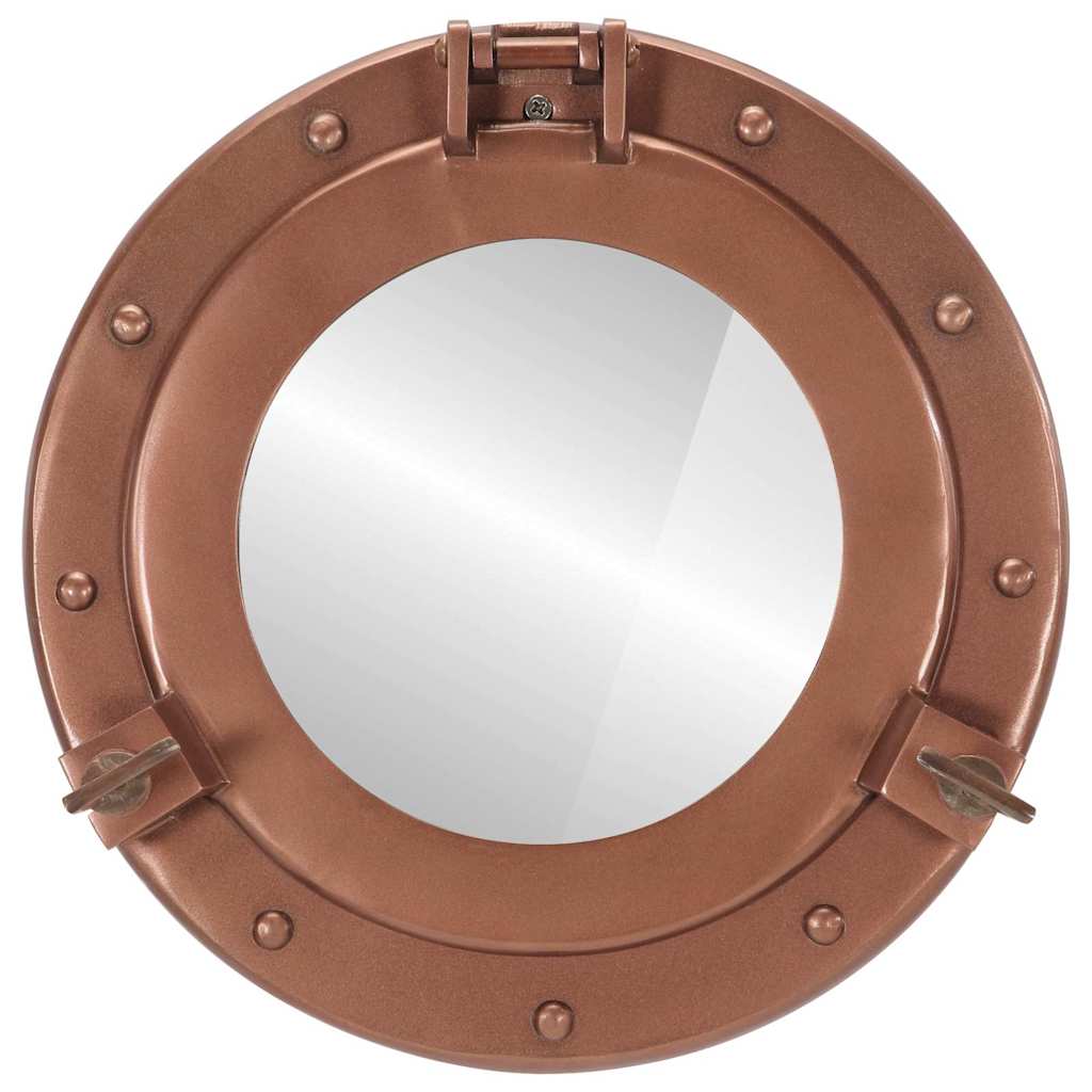 Specchio da Parete Design Oblò Ø30 cm in Alluminio e Vetro | homemem39