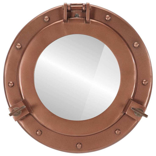 Specchio da Parete Design Oblò Ø30 cm in Alluminio e Vetro | homemem39