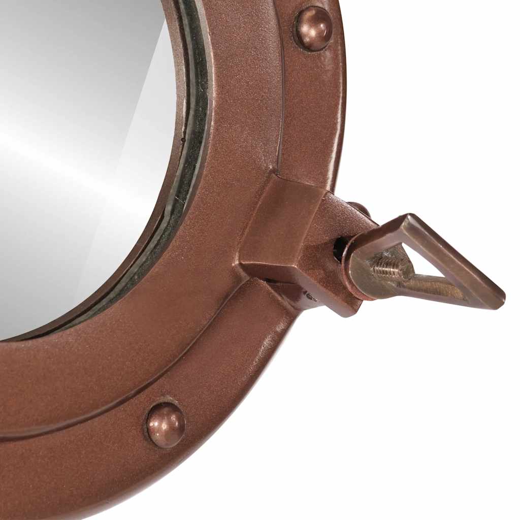 Specchio da Parete Design Oblò Ø30 cm in Alluminio e Vetro | homemem39