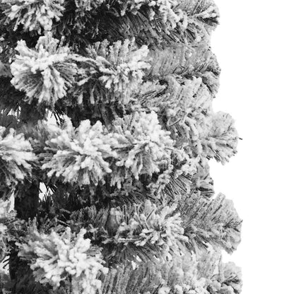 Albero Natale Artificiale Incernierato con Neve Fioccata 150 cm