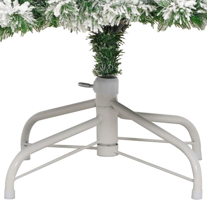 Albero Natale Artificiale Incernierato con Neve Fioccata 180 cm