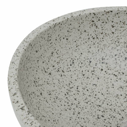 Lavabo da Appoggio Grigio Rotondo Φ41x14 cm Ceramica - homemem39