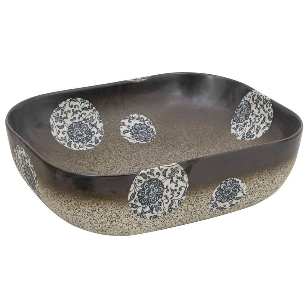 Lavabo Appoggio Multicolore Rettangolare 48x37,5x13,5 Ceramica - homemem39