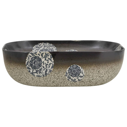 Lavabo Appoggio Multicolore Rettangolare 48x37,5x13,5 Ceramica - homemem39