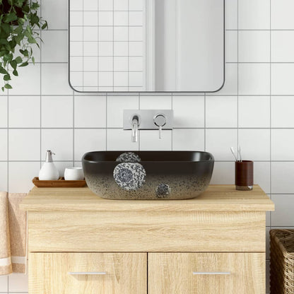 Lavabo Appoggio Multicolore Rettangolare 48x37,5x13,5 Ceramica - homemem39