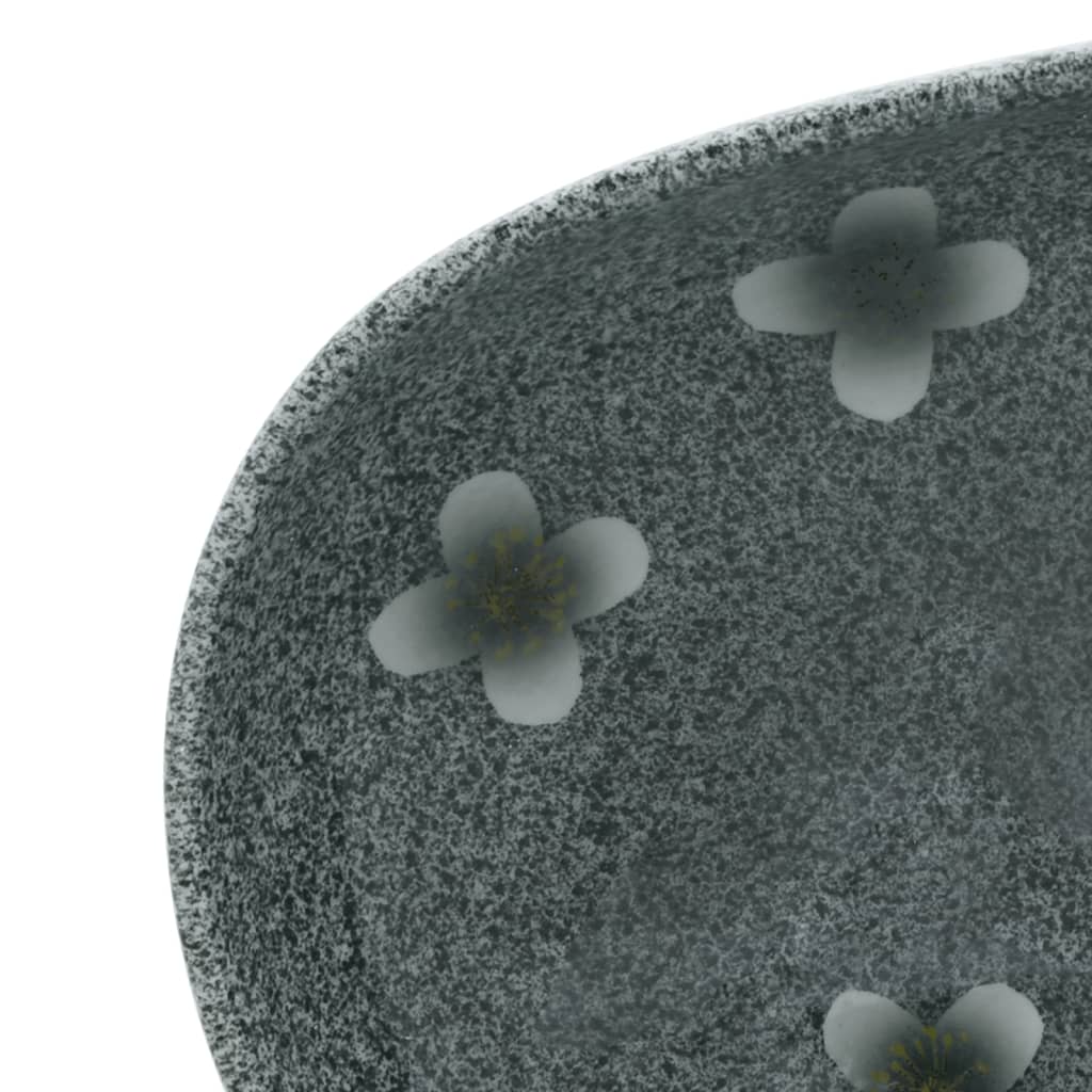 Lavabo da Appoggio Blu Ovale 59x40x14 cm Ceramica - homemem39