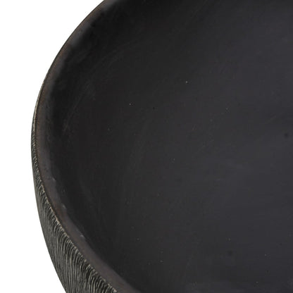 Lavabo da Appoggio Grigio e Nero Ovale 59x40x14 cm Ceramica | homemem39