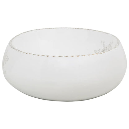 Lavabo da Appoggio Bianco Ovale 59x40x15 cm Ceramica