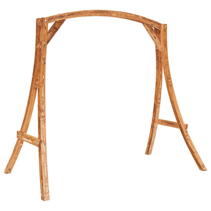 Sedia a Dondolo con Cuscino Massello di Abete Finitura in Teak | homemem39