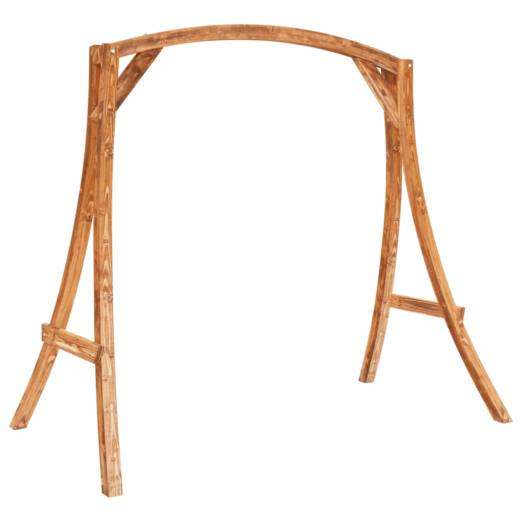 Sedia a Dondolo con Cuscino Massello di Abete Finitura in Teak | homemem39