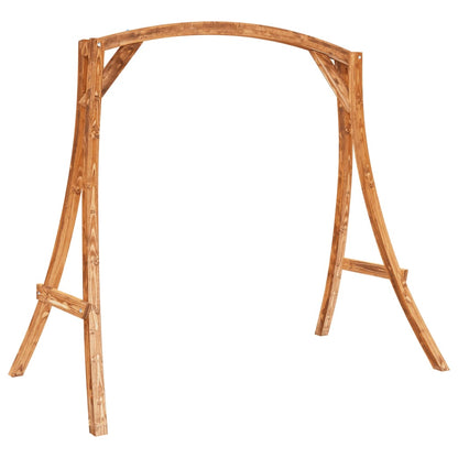Sedia a Dondolo con Cuscino Massello di Abete Finitura in Teak | homemem39